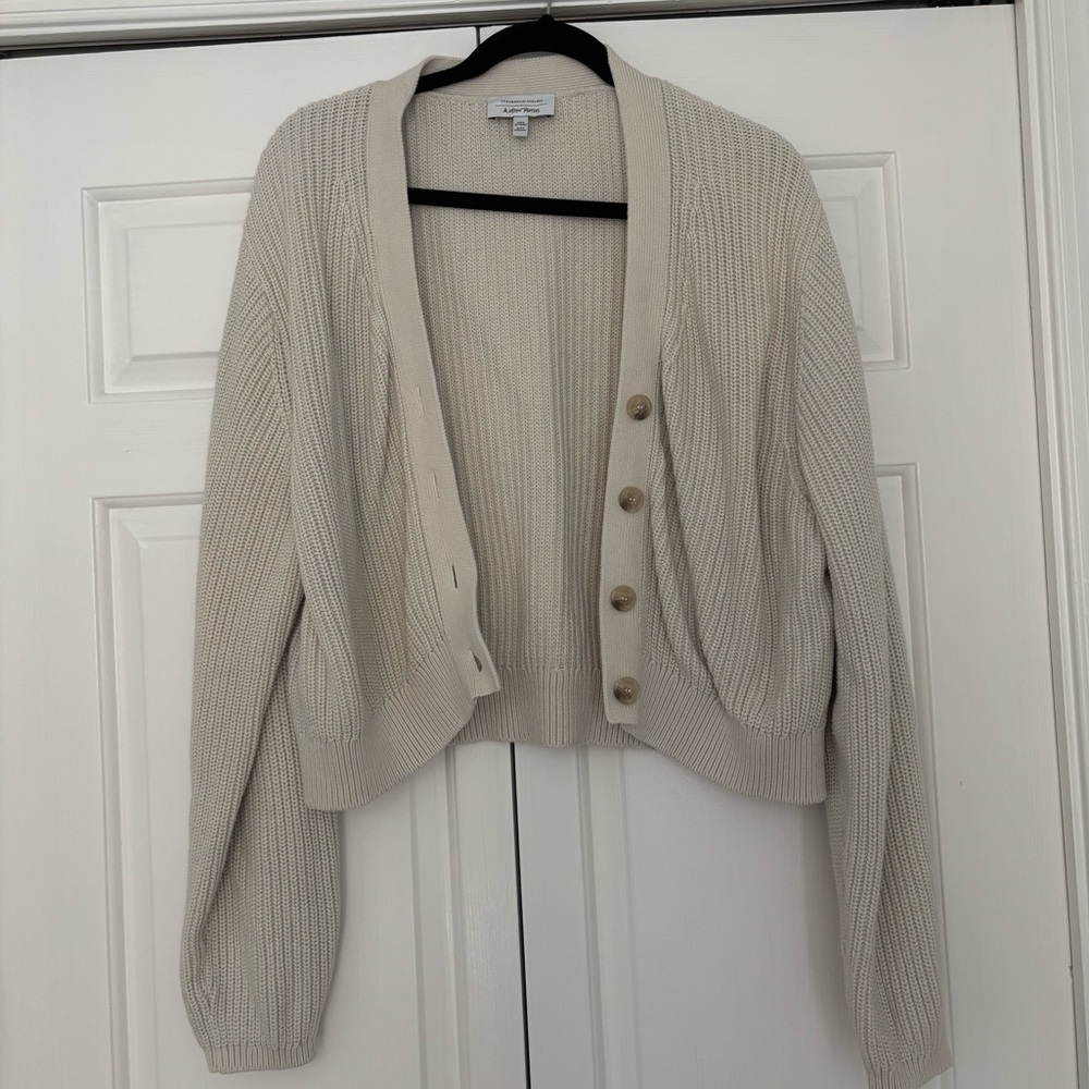 & Other Stories Cream Cardigan Sweater